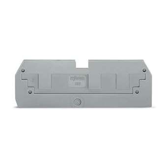 Plaque de recouvrement réductrice / Epaisseur 1 mm / P câblage frontal / Gris|Wago contact-WAG282-358