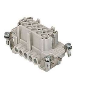 Insert femelle à visser 16A 500V 10P+T sans plaquette gabarit 57.27|Ilme-IL1CNEF10TX