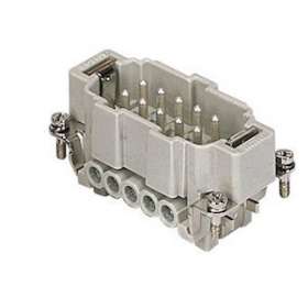 Insert mâle vis 16A 500V 10P+T sans plaquette gabarit 57.27|Ilme-IL1CNEM10TX