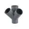 PVC Culotte Dble Eqr MF 45DEG 100 GN