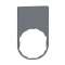 LGNDPLATE 30x50 2ROW-BLNK LABEL(BLK/RED)|Schneider Electric-SCHZBYP6101C0