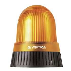 Combiné Feu fixe & Sirène 108dB - Série 430 - 115-230VAC - Orange Montage à plat|-WRM43030060