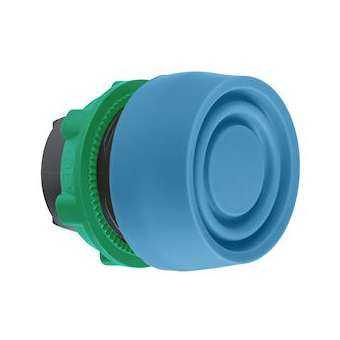 Harmony - tête de bouton poussoir+capuchon IP66 - D22 - bleu|Schneider Electric-SCHZB5AP6S