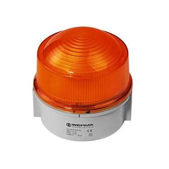 Feu de trafic flash - Série 897 - 230VAC - Orange - Montage mural|-WRM89730068