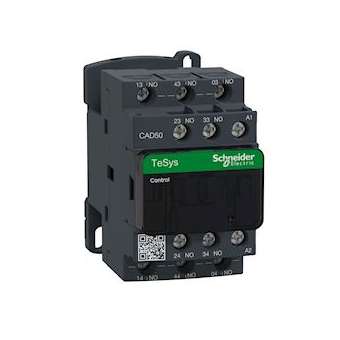 TeSys CAD50 - contacteur - 5F+0O - instantané - 10A - 24Vca|Schneider Electric-SCHCAD50B7