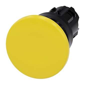 BOUTON-POUS. CP. DE POING, 40MM, JAUNE|Siemens Industries et Infrastructures-SIE3SU1000-1BD30-0AA0