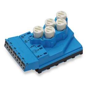 Module d'alimentation 5 pôles pour câble plat / Bleu|Wago contact-WAG772-271