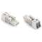 Connecteur femelle 2 pôles sans décharge de traction / Blanc