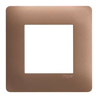 essensya Plaque 1 poste Bronze|Hager-HAGWE461