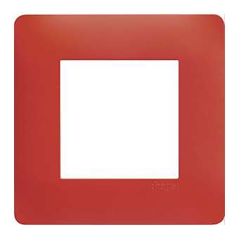 essensya Plaque 1 poste Rouge émail|Hager-HAGWE471