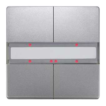 UP286/3 bp x2 + led platine metal.|Siemens HVAC-SBA5WG1286-2DB43