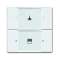 Poussoir 2 TouchesMultifonctions Blanc|ABB-ABB587250