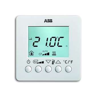 Therm. D'Ambiance V.C. Avec Lcd Me Davos Blanc Studio|ABB-ABB586665