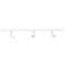 JUDY-Rail 1all. 029 +3 spots GU10, blanc, a/lpes LED 4,6W 3000K 420lm dimm. incl