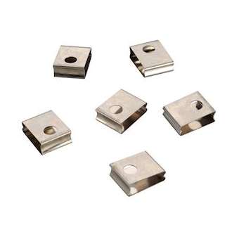 EUTRAC clip de fixation pour rail 3 allumages à encastrer, blanc, 6 pièces|SLV-DC5145551