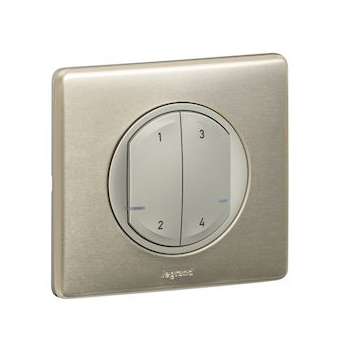 Commande sans fil 4 scénarios Céliane with Netatmo - titane|Legrand-LEG067756