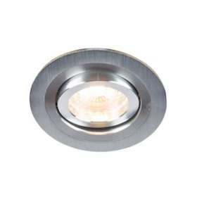 ALU 16 LED GU10 rond ori alu brossé 3000K 6W 500lm 48DEG IP20|Europole-POL62010
