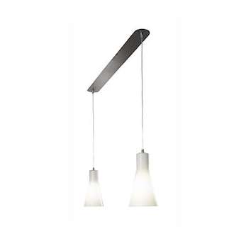 DIANA 140 - Suspension double E27, D140mm, verre opale, lampe non incl.|Aric-ARI4177