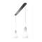 DIANA 140 - Suspension double E27, D140mm, verre opale, lampe non incl.