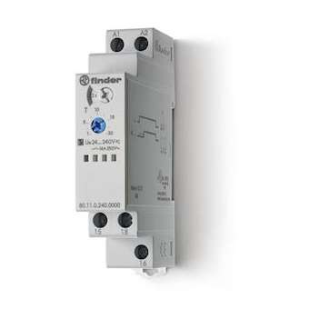 Tempo fonction AI multitension 1RT 16A 12-240V AC/DC, de 0,1s à 24h|Finder-FID801102400000PAS