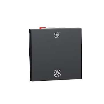 Unica - commande VMC 2 vitesses - 10A - 2 modules - Anthracite - mécanisme seul|Schneider Electric-SCHNU320354VMC