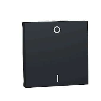 Unica - interrupteur bipolaire - 16A - 2 mod - Anthracite - méca seul|Schneider Electric-SCHNU326254