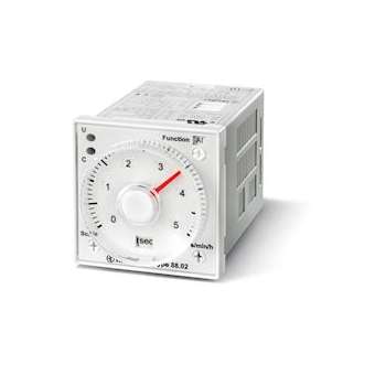 Tempo 48x48, 7 fonctions multitension 2RT 8A 24-230V AC/DC, Undécal|Finder-FID880202300002