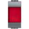 Témoin lumineux Livinglight diffuseur rouge - Anthracite - 1 module|Bticino-TICL4371R