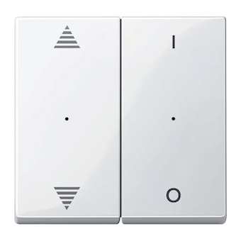 KNX M-Plan - commande double - marquage double flèche+O/I - blanc pol. Bril.|Schneider Electric-SCHMTN619619