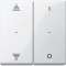KNX M-Plan - commande double - marquage double flèche+O/I - blanc pol. Bril.|Schneider Electric-SCHMTN619619