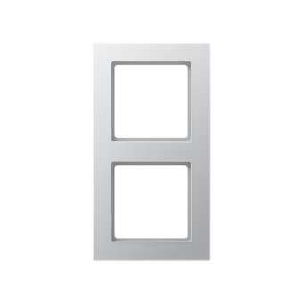 Cadre 2 postes / Acréation Aluminium|Jung france-IUNAC582AL