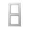 Cadre 2 postes / Acréation Aluminium|Jung france-IUNAC582AL