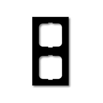 Cadre 2 Postes Futur Linear Noir Matt|ABB-ABBBJE76009