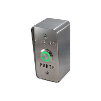 Bouton saillie NO/NF éclairé Norme handicap avec façade inox 40x85 mm|Golmar-BITTT03I-NHSA