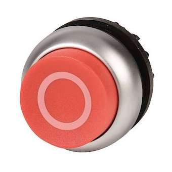 Bouton-poussoir, saillant, rouge 0, à rappel|Eaton industries-EONM22-DH-R-X0