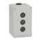 Boite métal vide grise - M20 x2 - 3 trous 22 mm - 80x130x77 mm - UL cULus|Schneider Electric-SCHXAPD2503