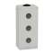 Boite métal vide grise - M25 x2 - 3 trous 22 mm - 80x175x51,5 mm|Schneider Electric-SCHXAPD3203