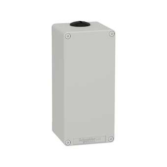 Boite métal vide grise - M25 x2 - non percée - 80x175x77 mm|Schneider Electric-SCHXAPD34