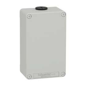 Boite métal vide grise - M20 x2 - non percée - 80x130x51,5 mm - UL cULus|Schneider Electric-SCHXAPD21