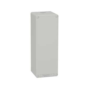 Boite métal vide grise - M25 x1 - non percée - 80x220x77 mm|Schneider Electric-SCHXAPD44