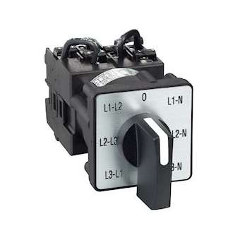 Harmony - sélecteur de voltm. à came - 3L & 3L-N - 45DEG - 12A - fixation par vi|Schneider Electric-SCHK1F027MLH
