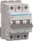 Disjoncteur magnétique 3P 25kA 1.60A 3 modules|Hager-HAGMMN302
