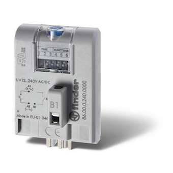 Module tempo multifonction 12-240V AC/DC, de 0,05s à100h, ferroviaire|Finder-FID860002400000T