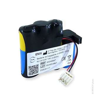 Pack(s) Batterie médicale rechargeable 3x AA 3S1P ST1 F50 3.6V 1Ah CON|Enix energies-NXGMGN0847