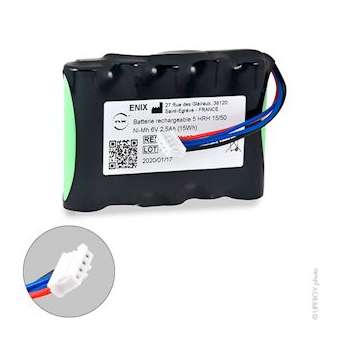 Pack(s) Batterie médicale rechargeable SAP AGILIA de Fresen 6V 2500mAh JST|Enix energies-NXGMGH00460