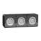 Mureva Styl - 3 PC 2P+T schuko horiz précâblées - saillie - IP55 - IK08 - gris