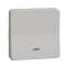 Mureva Styl - Bouton poussoir lumineux LED - composable - IP55 - IK08 - blanc