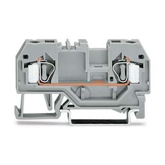 Borne de passage 2C / 4 mm² / CFMC / Gris|Wago contact-WAG281-901