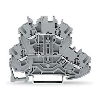 TOPJOB'S Borne à diode 2 étages 2C / 2,5 (4) mm² / Circuit II / Gris|Wago contact-WAG2002-2211-1000-411