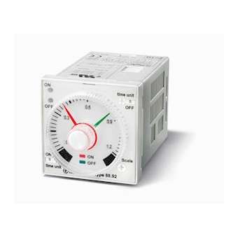 Tempo asymérique 48x48, fonction PI multitension 2RT 8A 12-240V AC/DC, Octal|Finder-FID889202400000